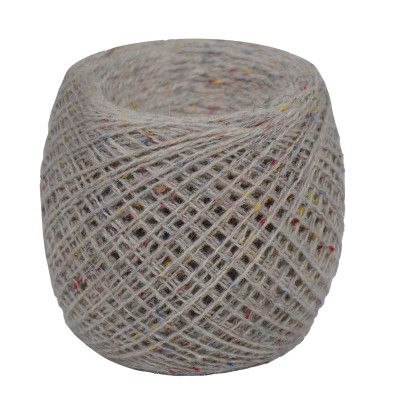 Przędza półwełniana merynosowa 10/2 nr.290 jasny beżowy melanż 100g/500m TM Yaroslav